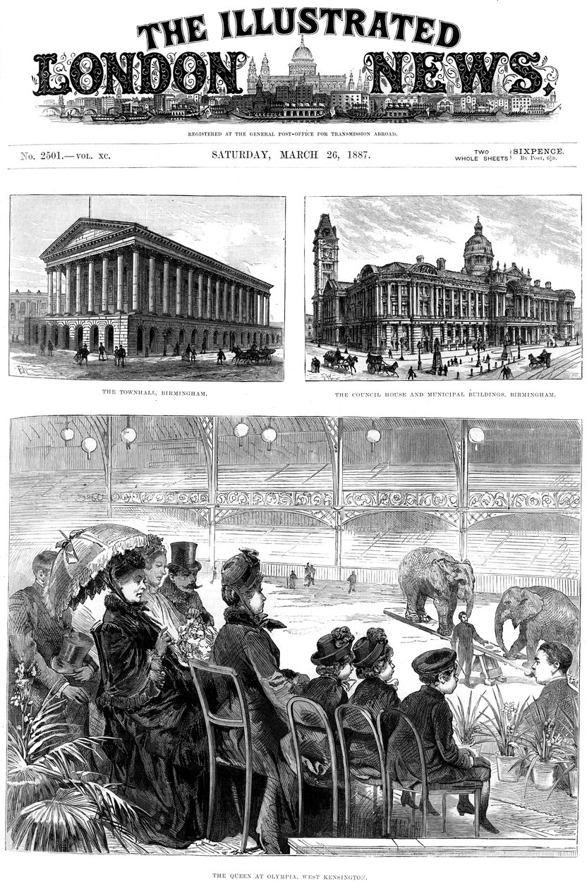 Voorpagina van The Illustrated London News door Unbekannt