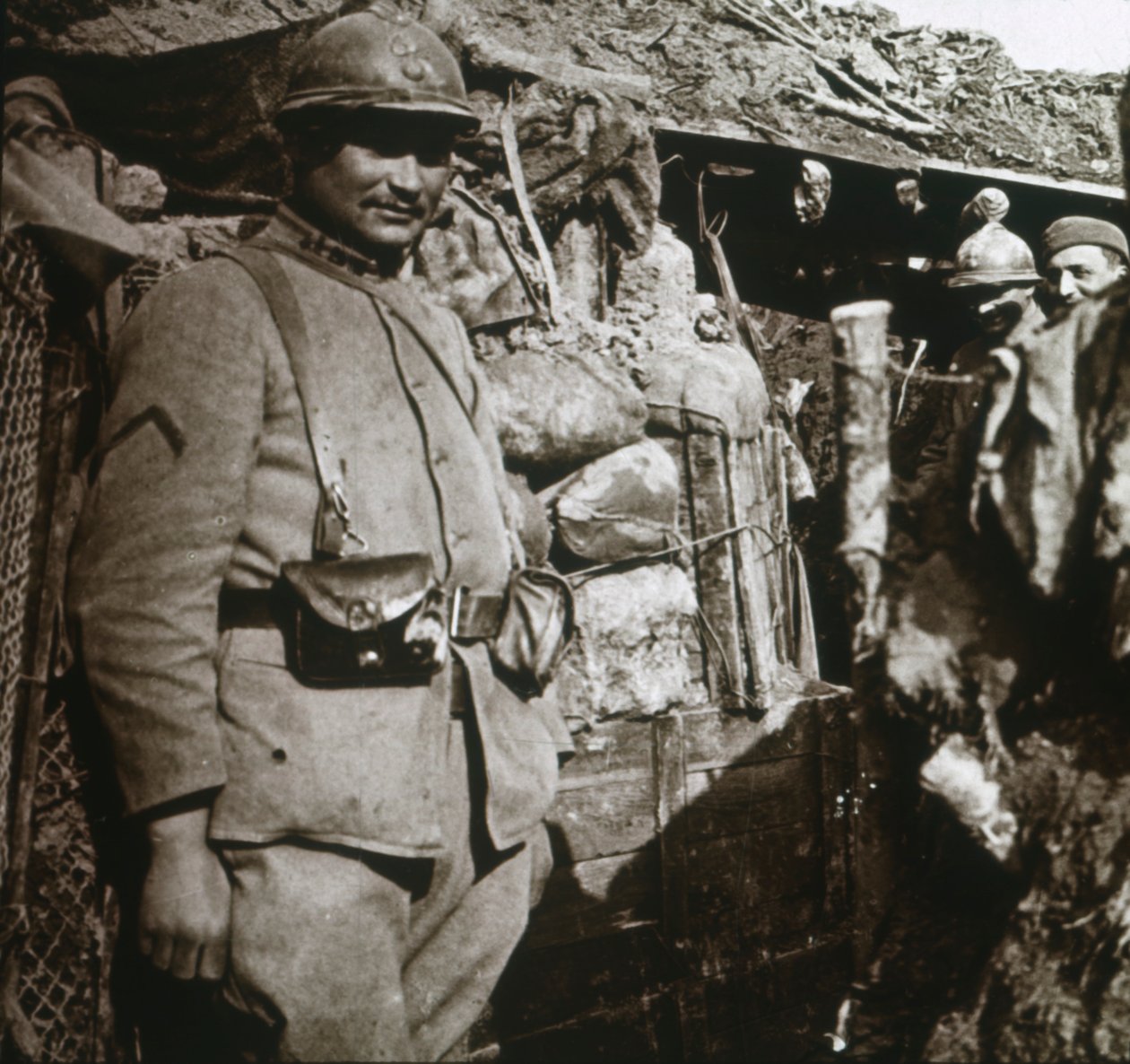 Frontlinie bij Berry-au-Bac, Noord-Frankrijk, ca. 1914-1918 door Unbekannt