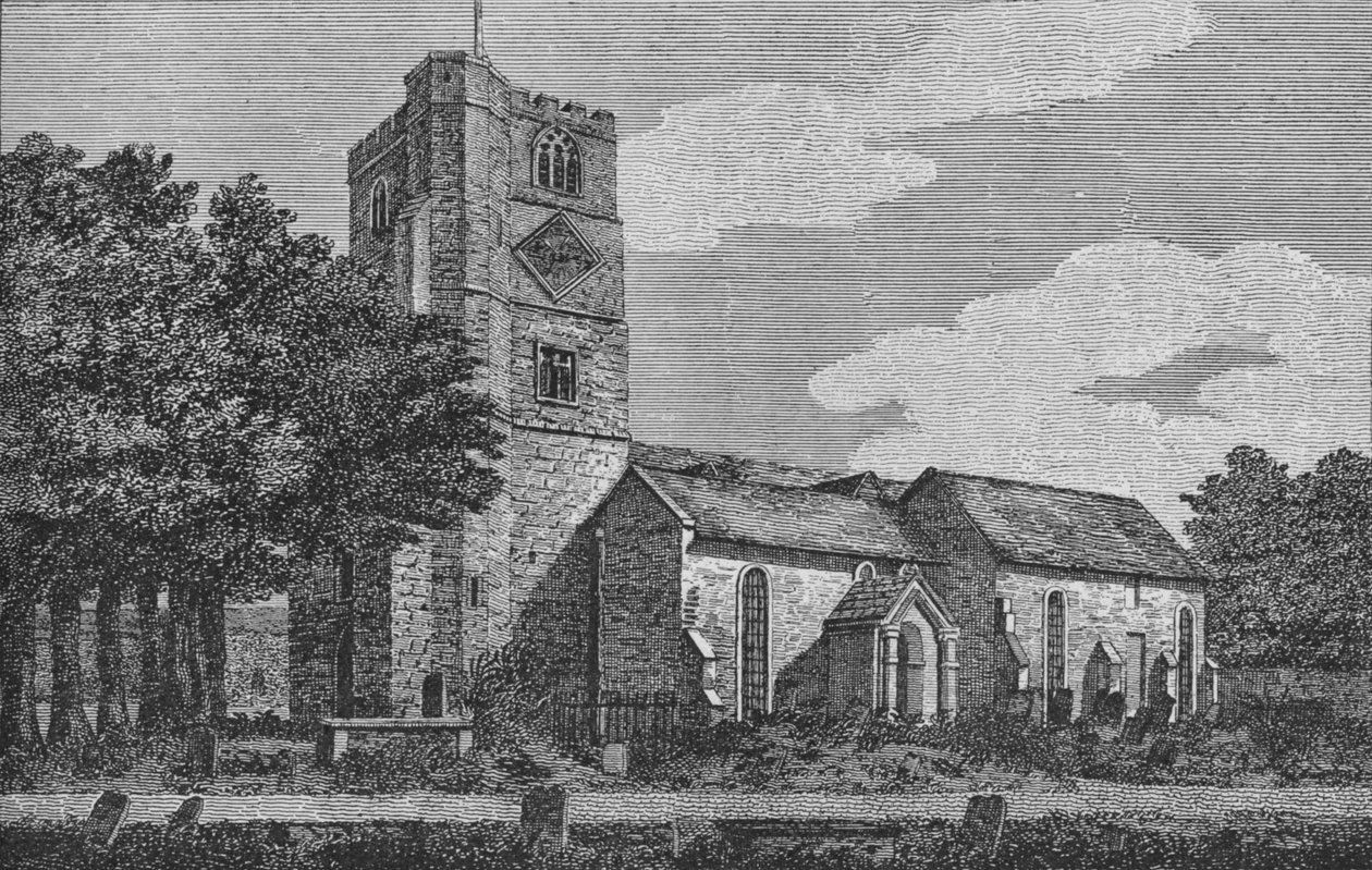 Fulham Kerk in 1812 1911 door Unbekannt