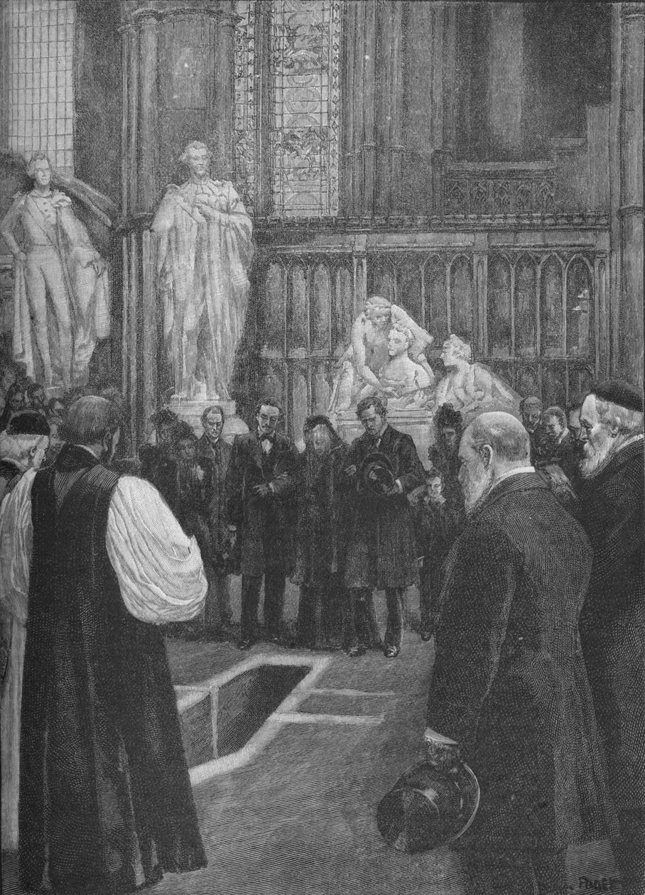 Begrafenis van William Ewart Gladstone in Westminster Abbey, Londen, 1898-1906 door Unbekannt
