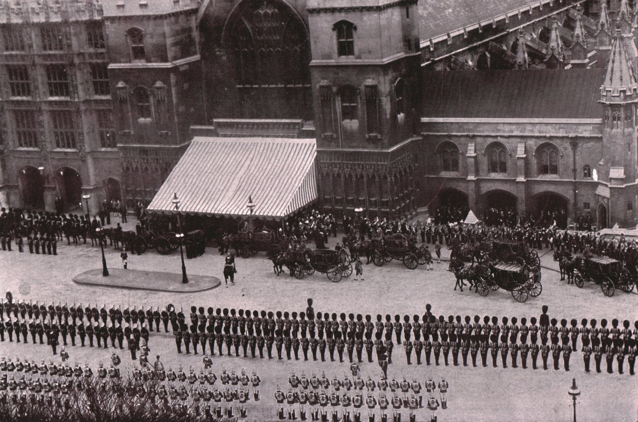 Begrafenisstoet van koning Edward VII, Londen, 20 mei 1910 door Unbekannt