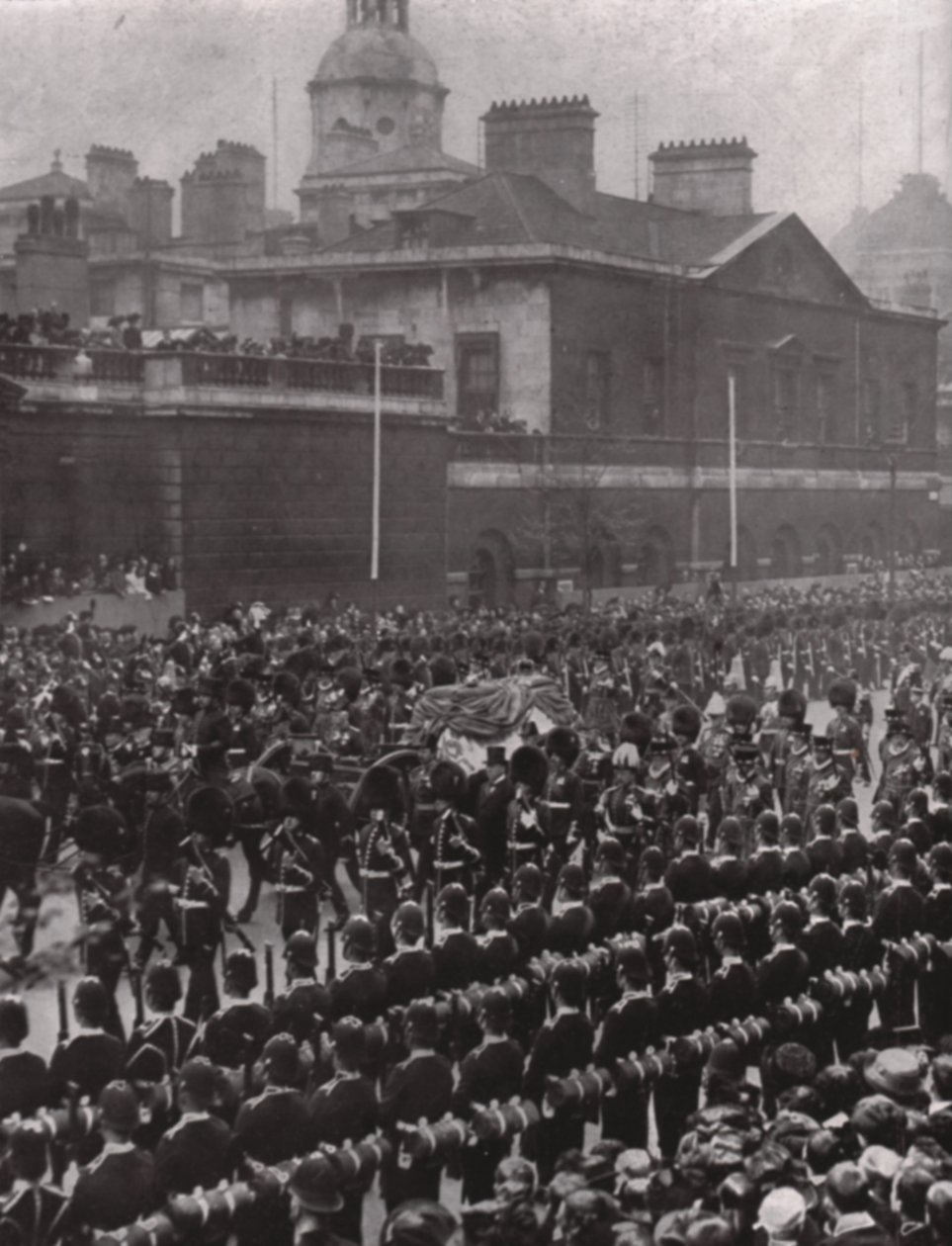 Begrafenisstoet van koning Edward VII, Whitehall, Londen, 20 mei 1910 door Unbekannt
