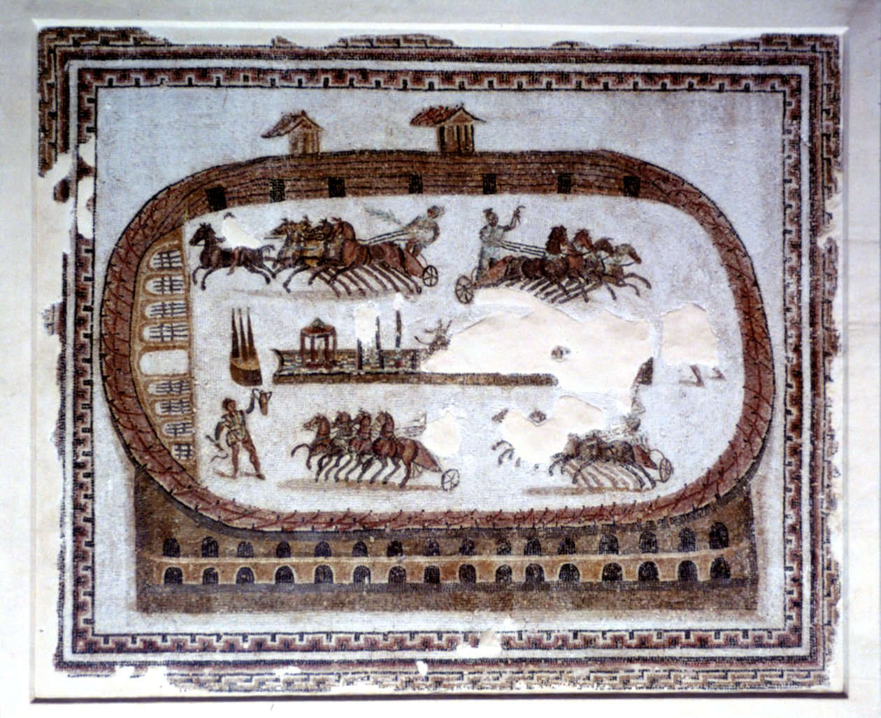 Spellen, Romeins mozaïek uit Carthago, 2e eeuw na Christus door Unbekannt