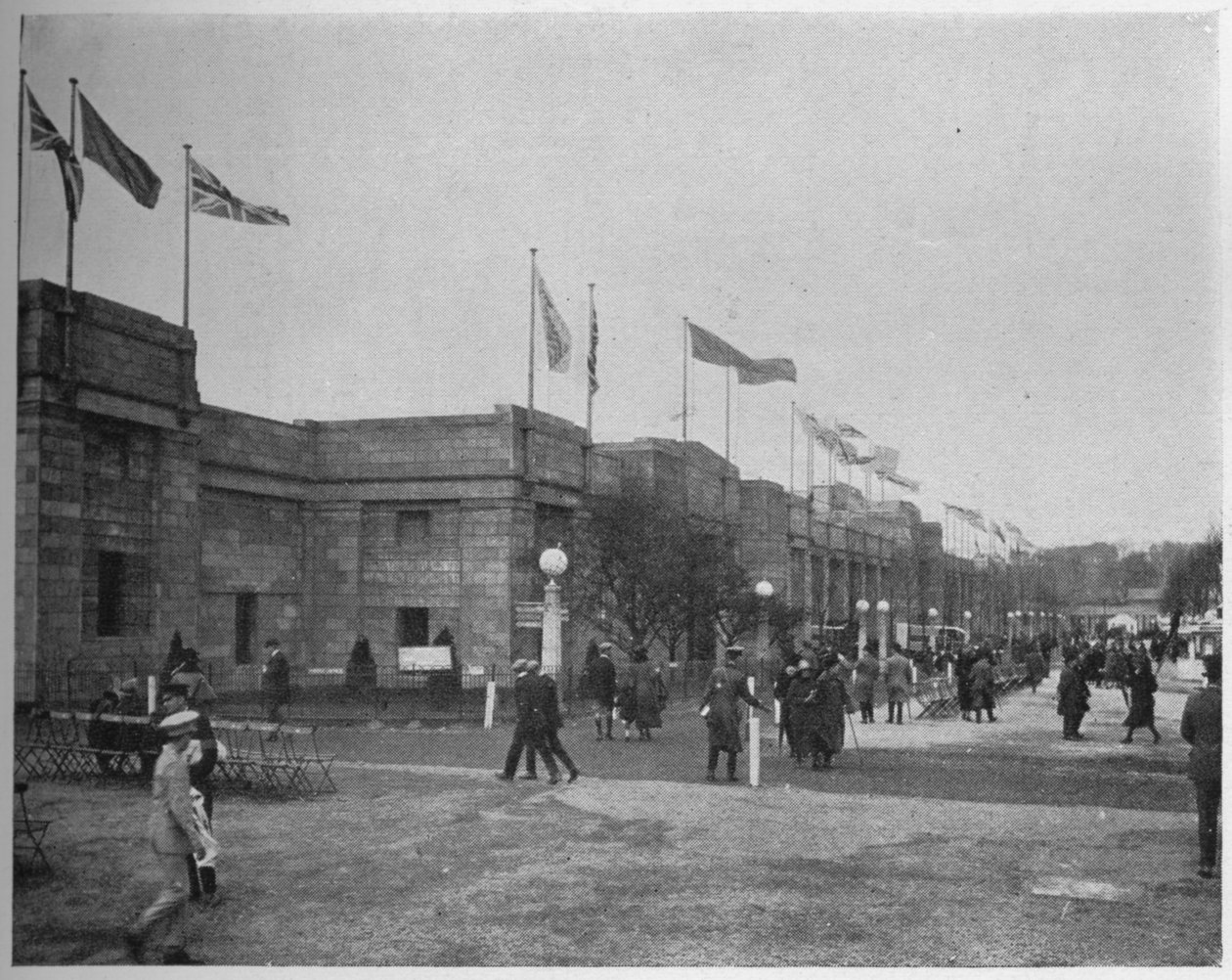 Algemeen uitzicht op het Paleis van Techniek, British Empire Exhibition, Wembley, Londen, 1924 door Unbekannt