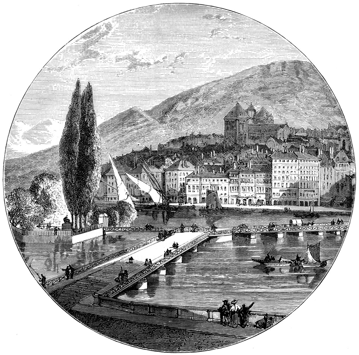 Genève, Zwitserland, 1900 door Unbekannt