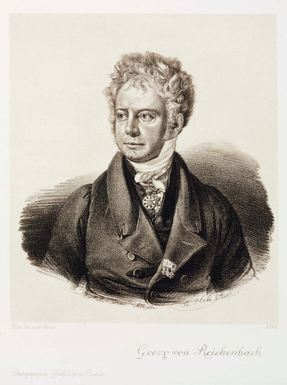 Georg von Reichenbach, Duitse ingenieur en instrumentmaker, ca. 1820 door Unbekannt