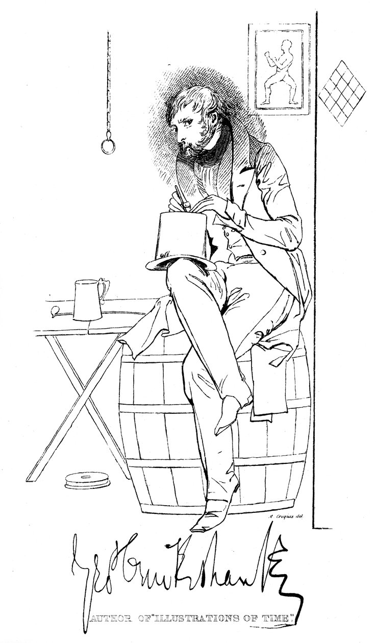George Cruikshank 1792-1878, Engelse karikaturist en boekillustrator, 19e eeuw door Unbekannt