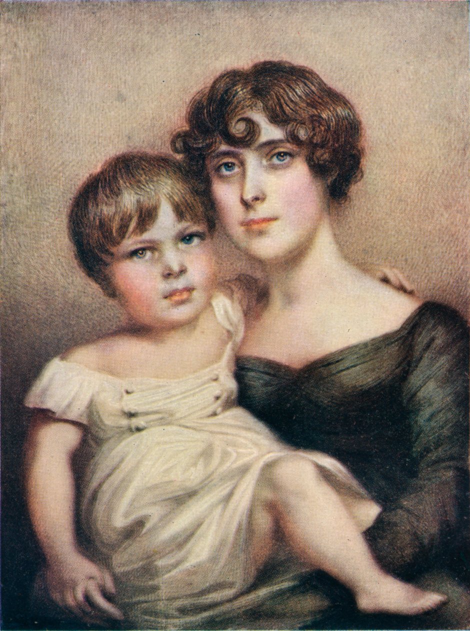 George Dacres Patterson en zijn moeder, Eleanor Dacres Patterson, 1815, 1911 door Unbekannt