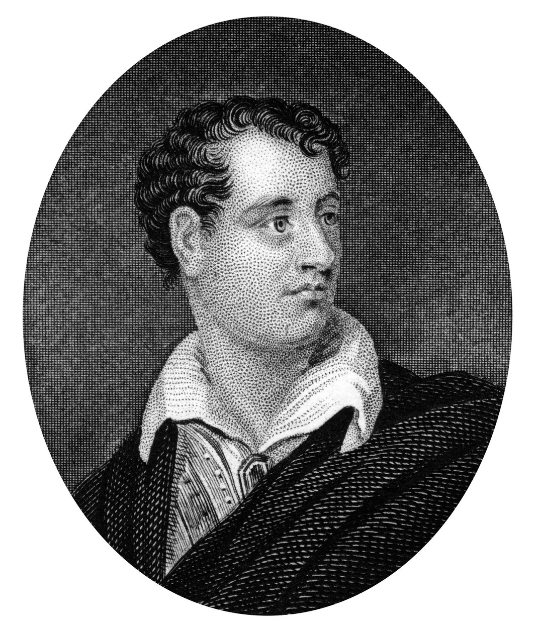 George Gordon Byron, Anglo-Schotse dichter en leidende figuur in de Romantiek, 1877 door Unbekannt