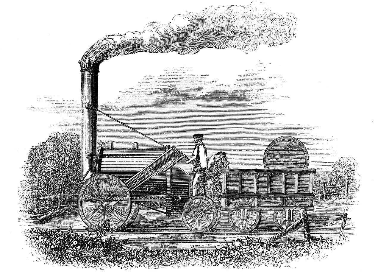 George Stephensons locomotief Rocket, 1829 door Unbekannt
