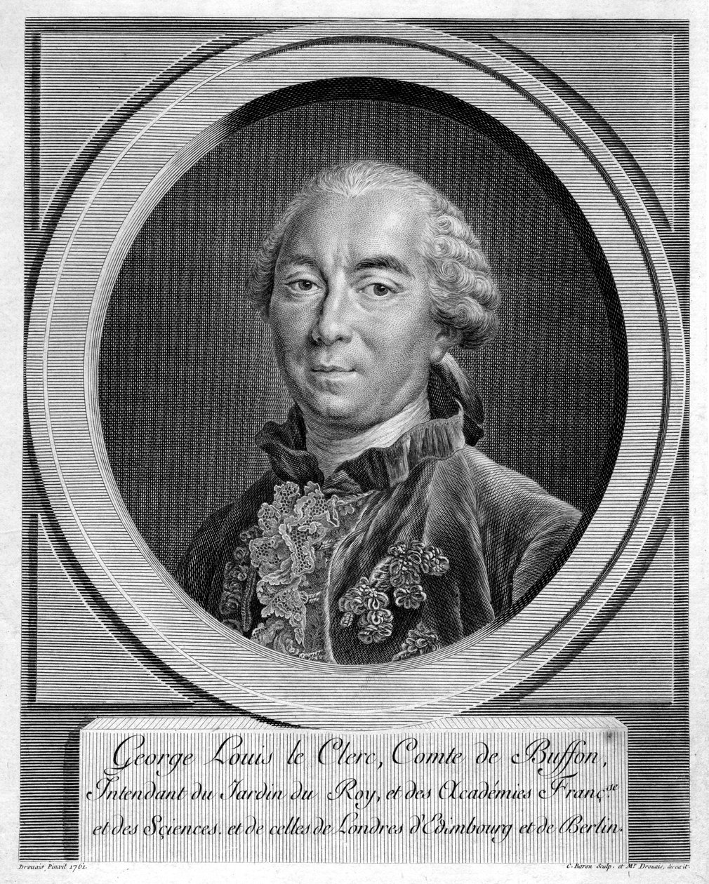 Georges-Louis Leclerc, Graaf van Buffon, Franse natuuronderzoeker, 1761 door Unbekannt