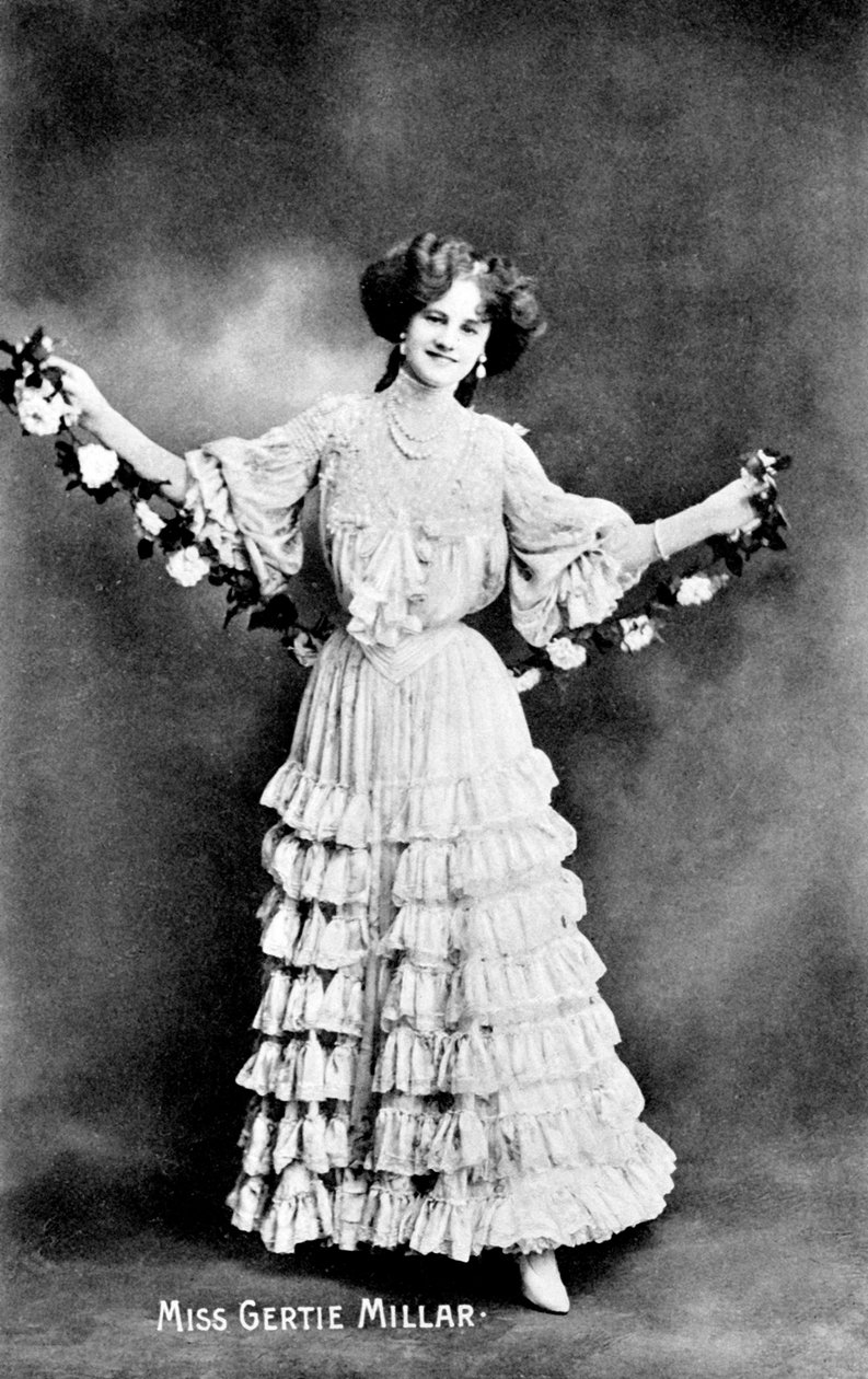 Gertie Millar 1879-1952, Engelse actrice, 1906 door Unbekannt