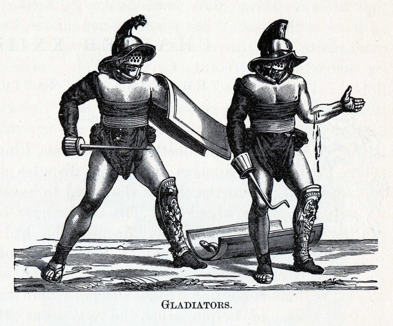 Gladiatoren, 1882 door Unbekannt