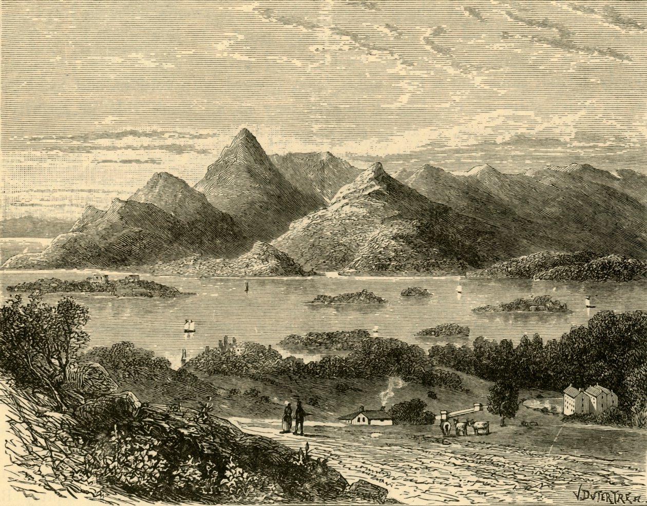 Glengariff Haven en Bantry Baai vanaf het Eccles Hotel, 1898 door Unbekannt