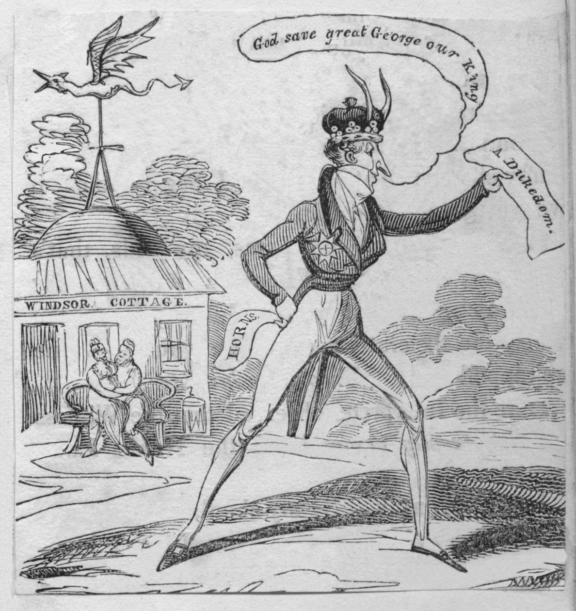 God save great George our King, ca. 1820 door Unbekannt