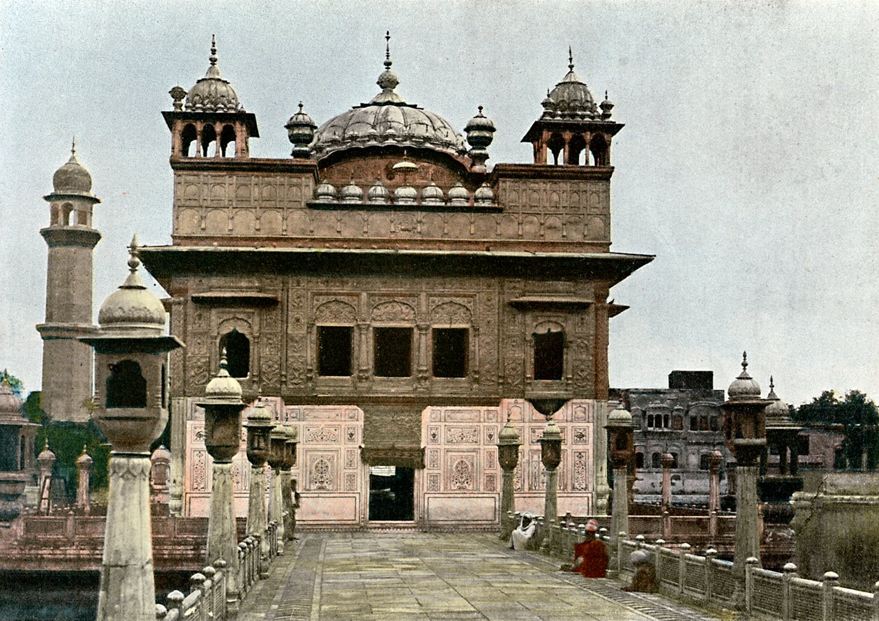 Gouden Tempel, Amritsar, Punjab, India, ca. 1890 door Unbekannt