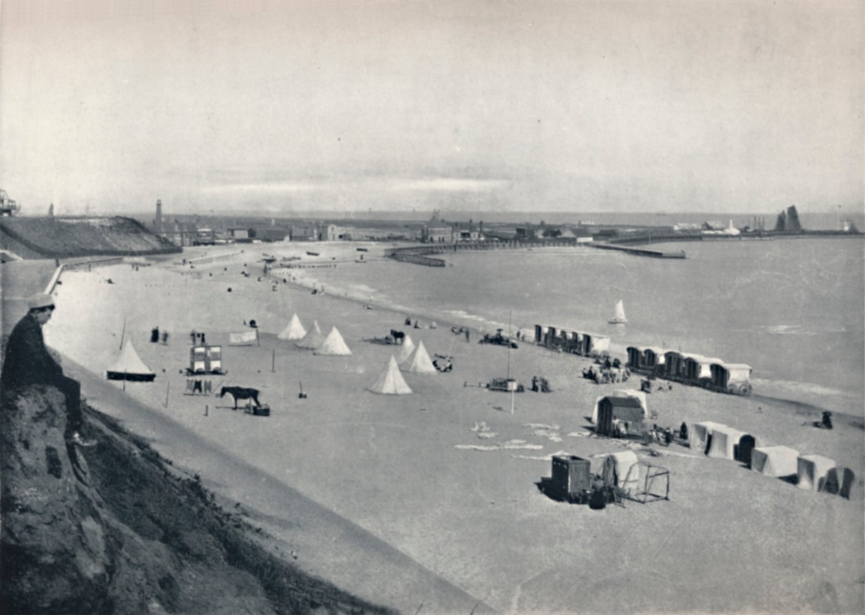 Gorleston - Een stuk van het strand door Unbekannt