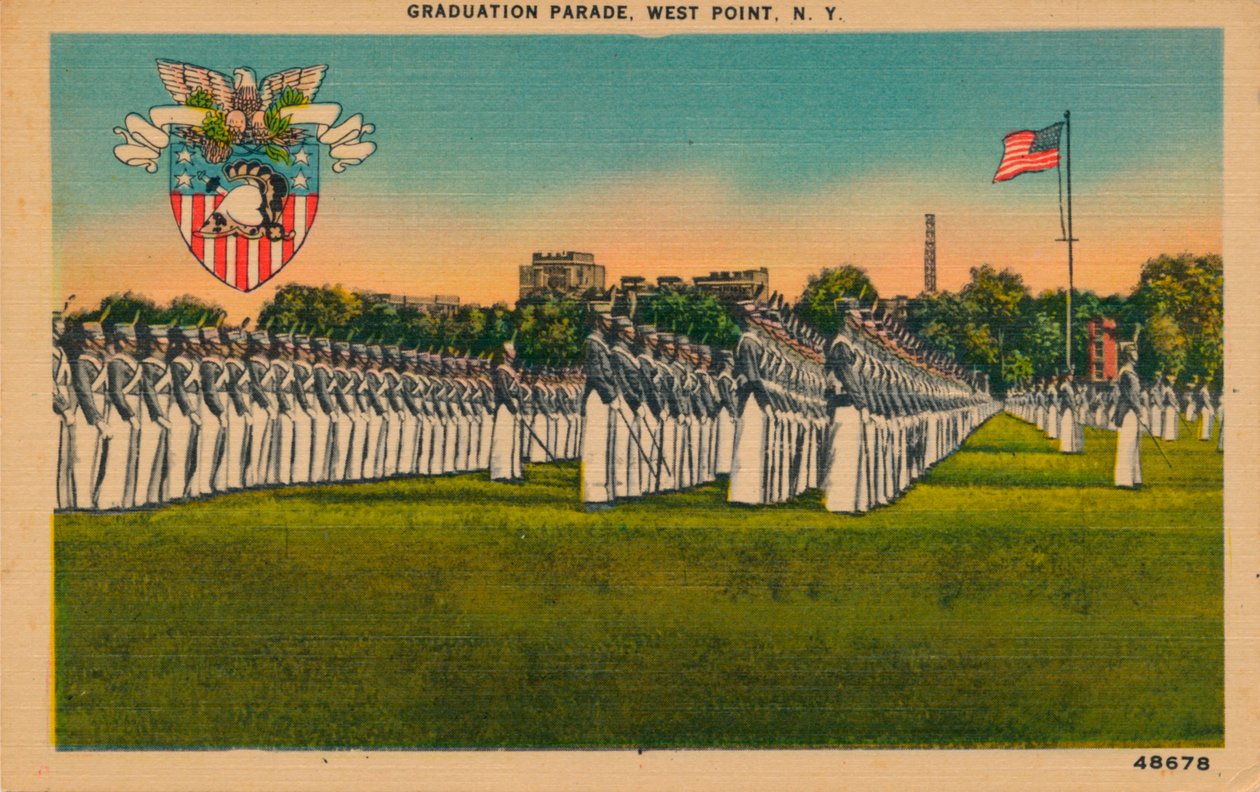 Diplomaparade, West Point, New York, ca. 1940s door Unbekannt
