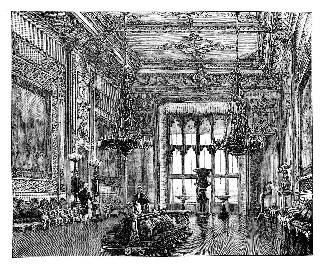 Grote Ontvangstruimte, Windsor Castle, c1888 door Unbekannt