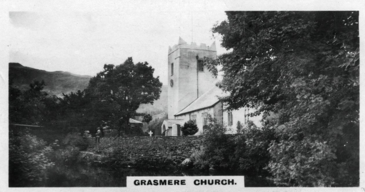 Grasmere Kerk, Wordsworths grafplaats, Cumbria, ca. 1920s door Unbekannt