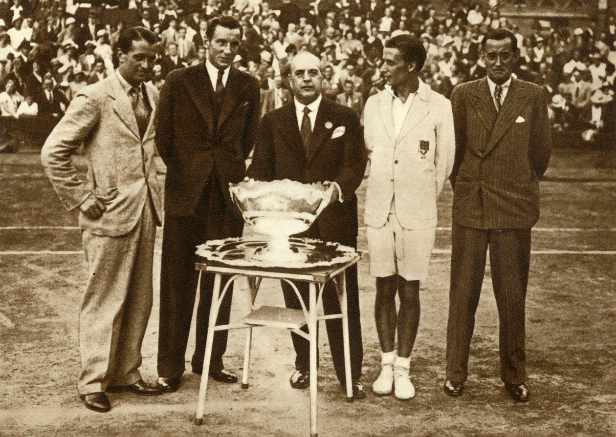 Groot-Brittannië wint het Davis Cup tenniskampioenschap, Parijs, 30 juli 1933, 1935 door Unbekannt