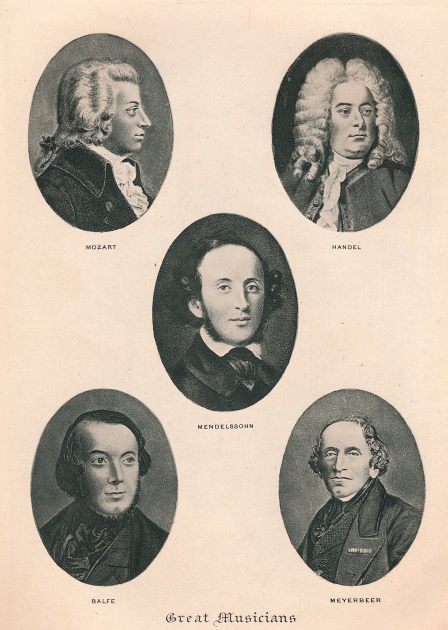 Grote Muzikanten - Plaat IV., 1895 door Unbekannt
