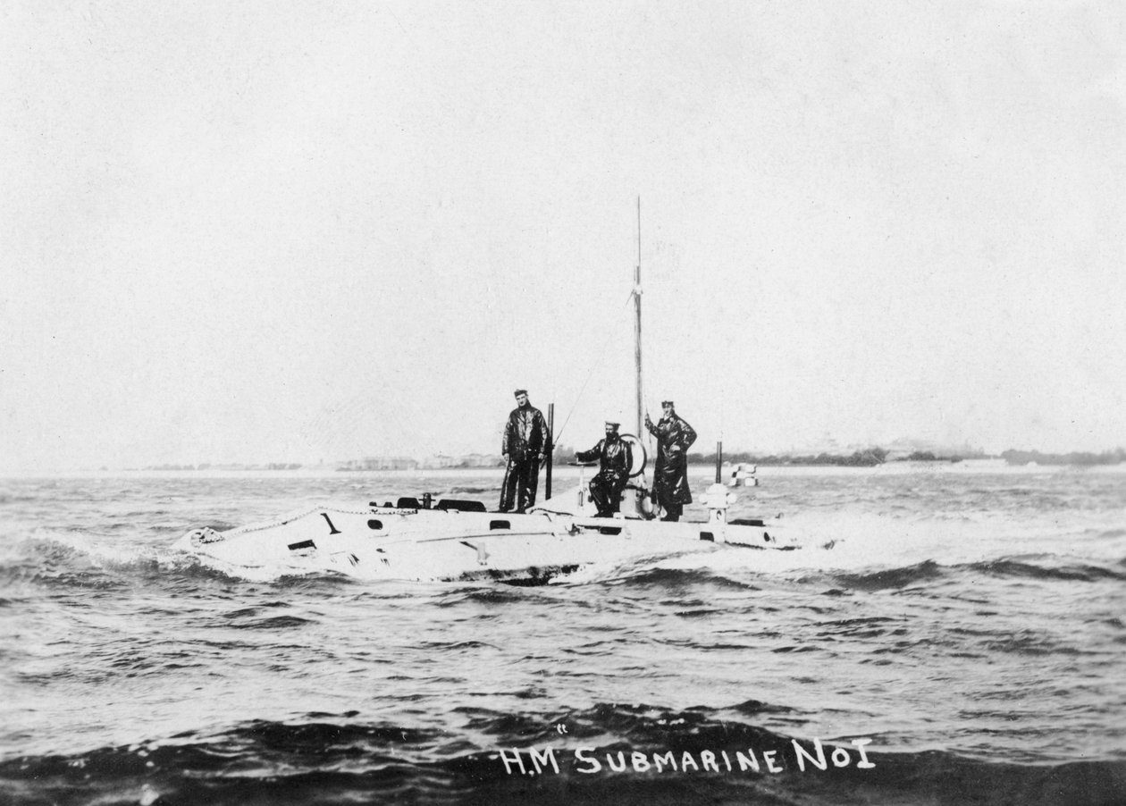 HM Onderzeeër No1, c1908 door Unbekannt