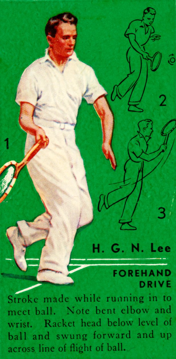 H. G. N. Lee - Forehand Drive, ca. 1935 door Unbekannt