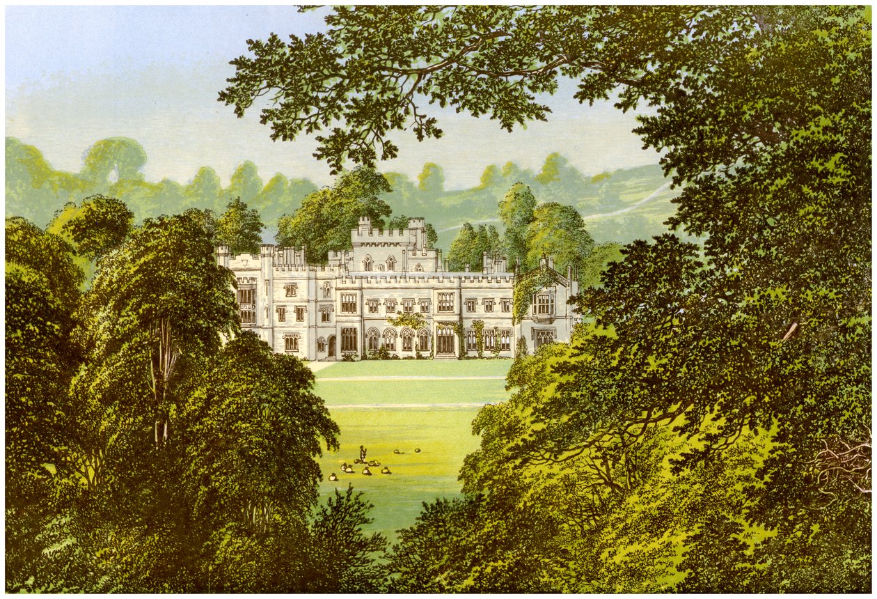 Hampton Court, Herefordshire, huis van de familie Arkwright, ca. 1880 door Unbekannt