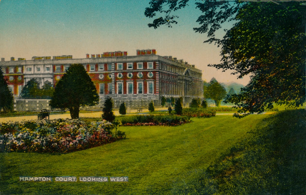 Hampton Court, kijkend naar het westen, ca. 1910 door Unbekannt
