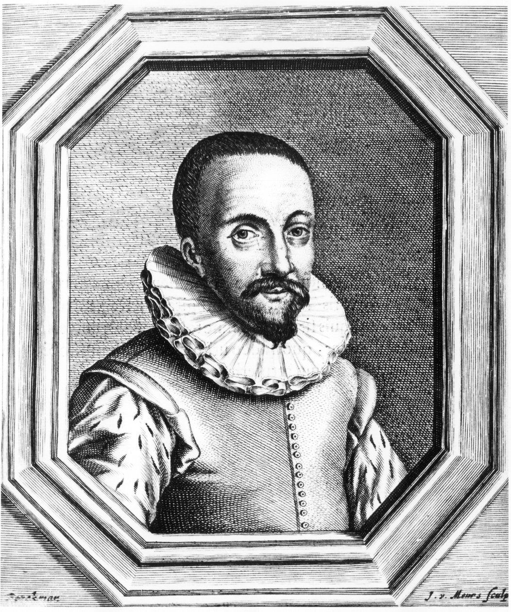 Hans Lippershey, Nederlandse opticien gecrediteerd met de ontdekking van de telescoop, 1655 door Unbekannt
