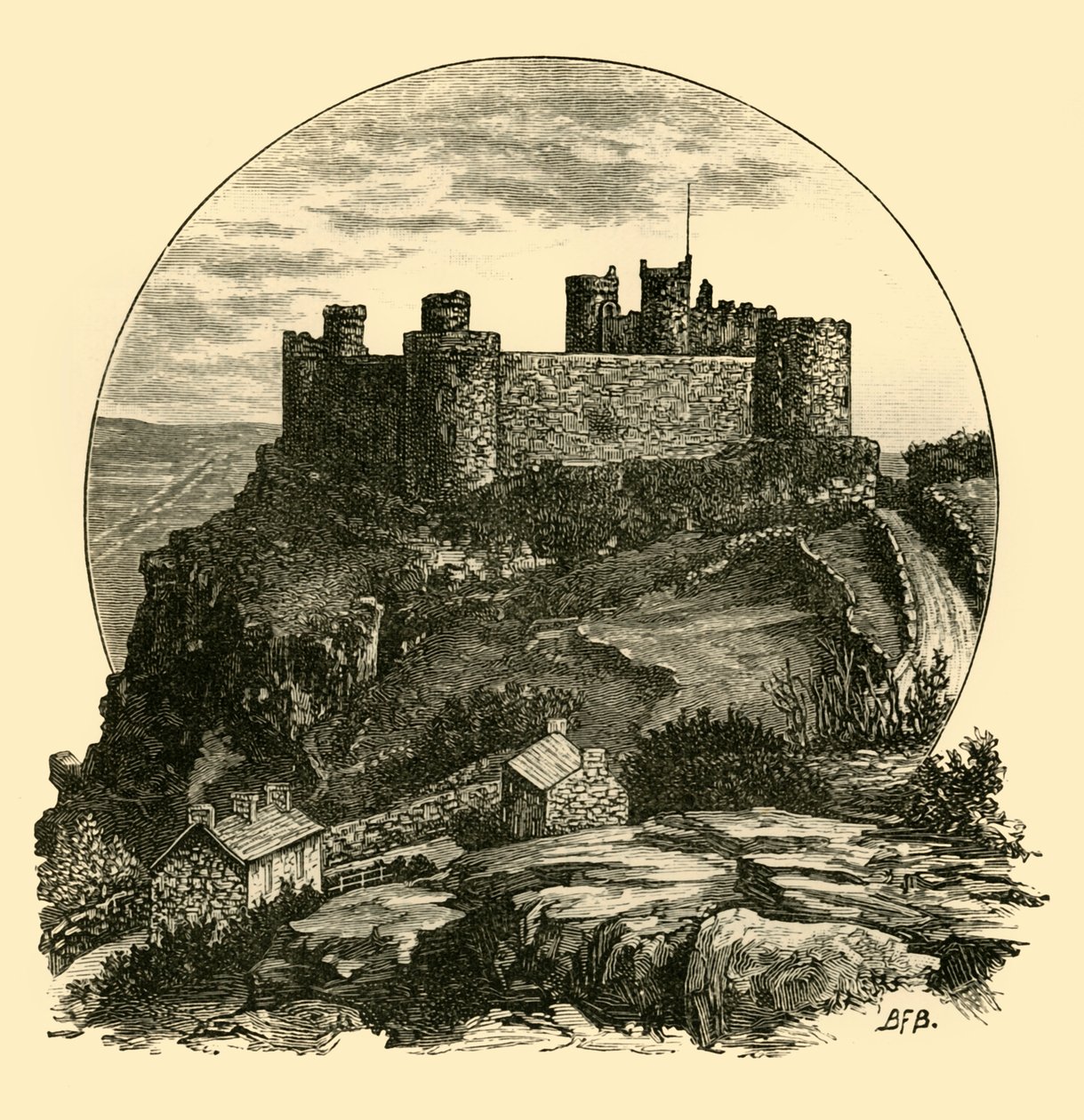Kasteel Harlech, 1898 door Unbekannt