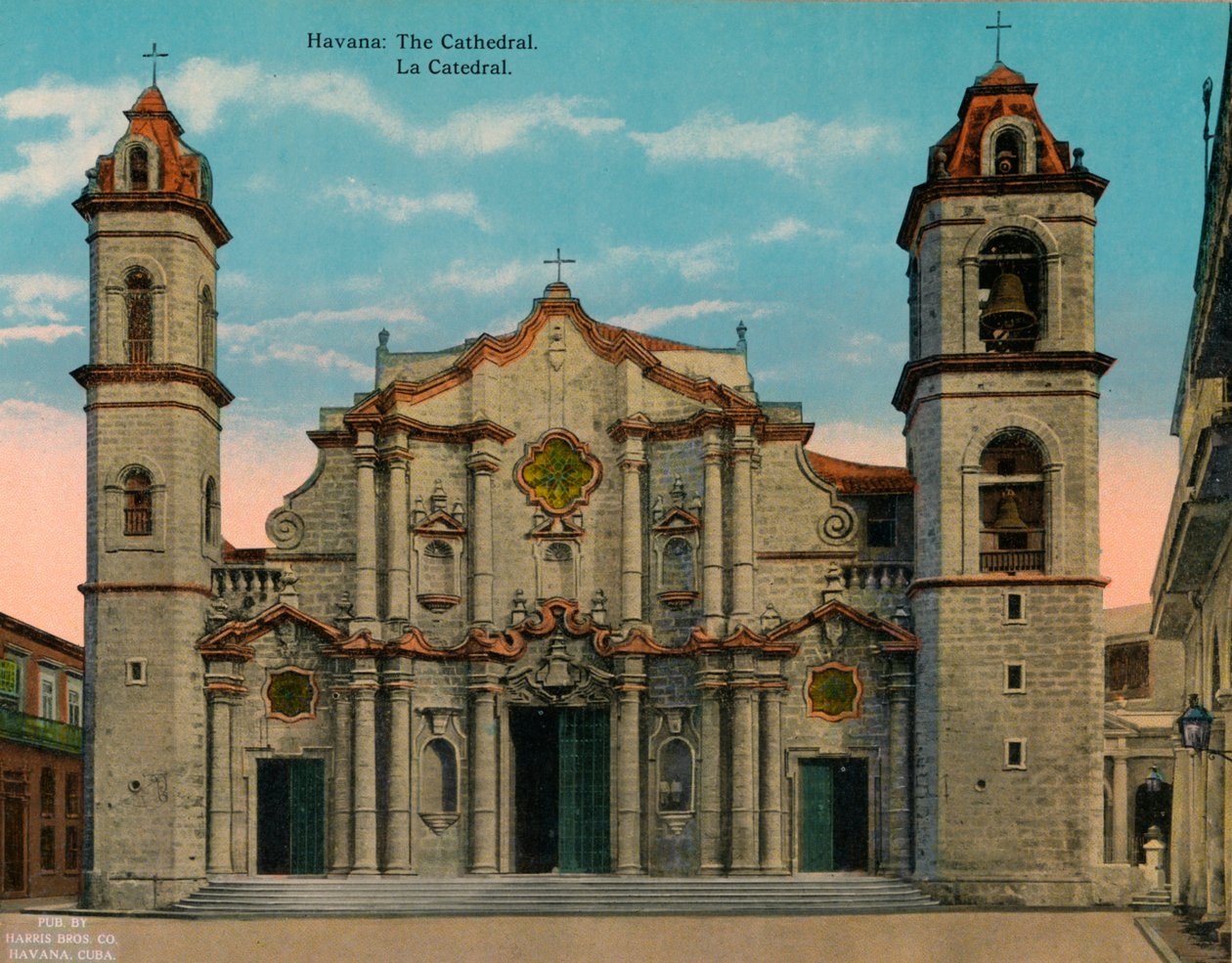 Kathedraal van Havana, Cuba, ca. 1920 door Unbekannt