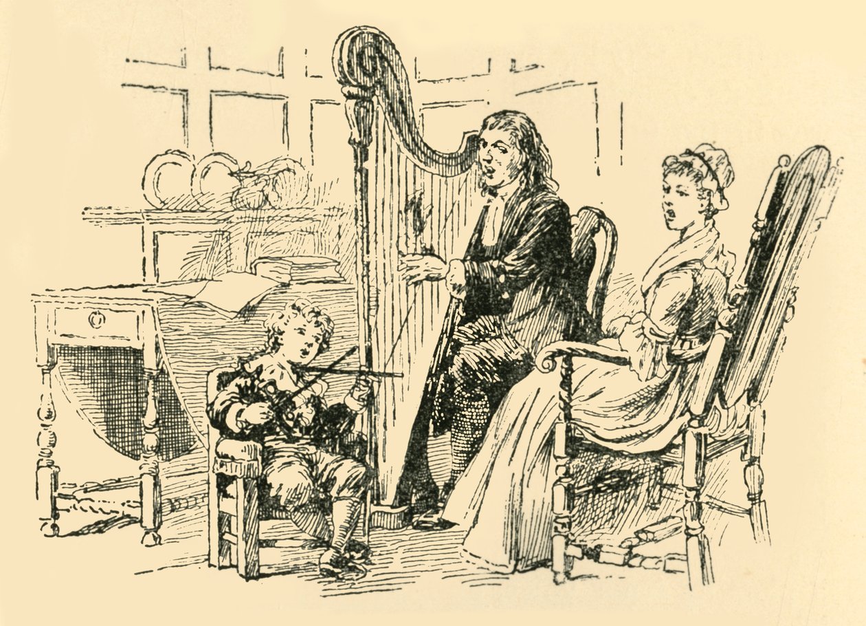 Hij imiteerde het spelen van een viool, 1907 door Unbekannt