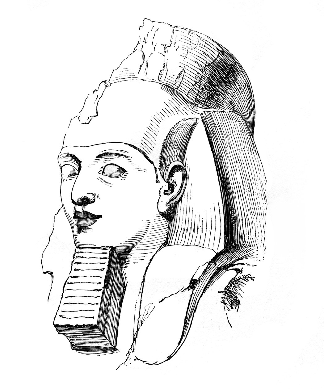 Hoofd van Rameses, 1848 door Unbekannt