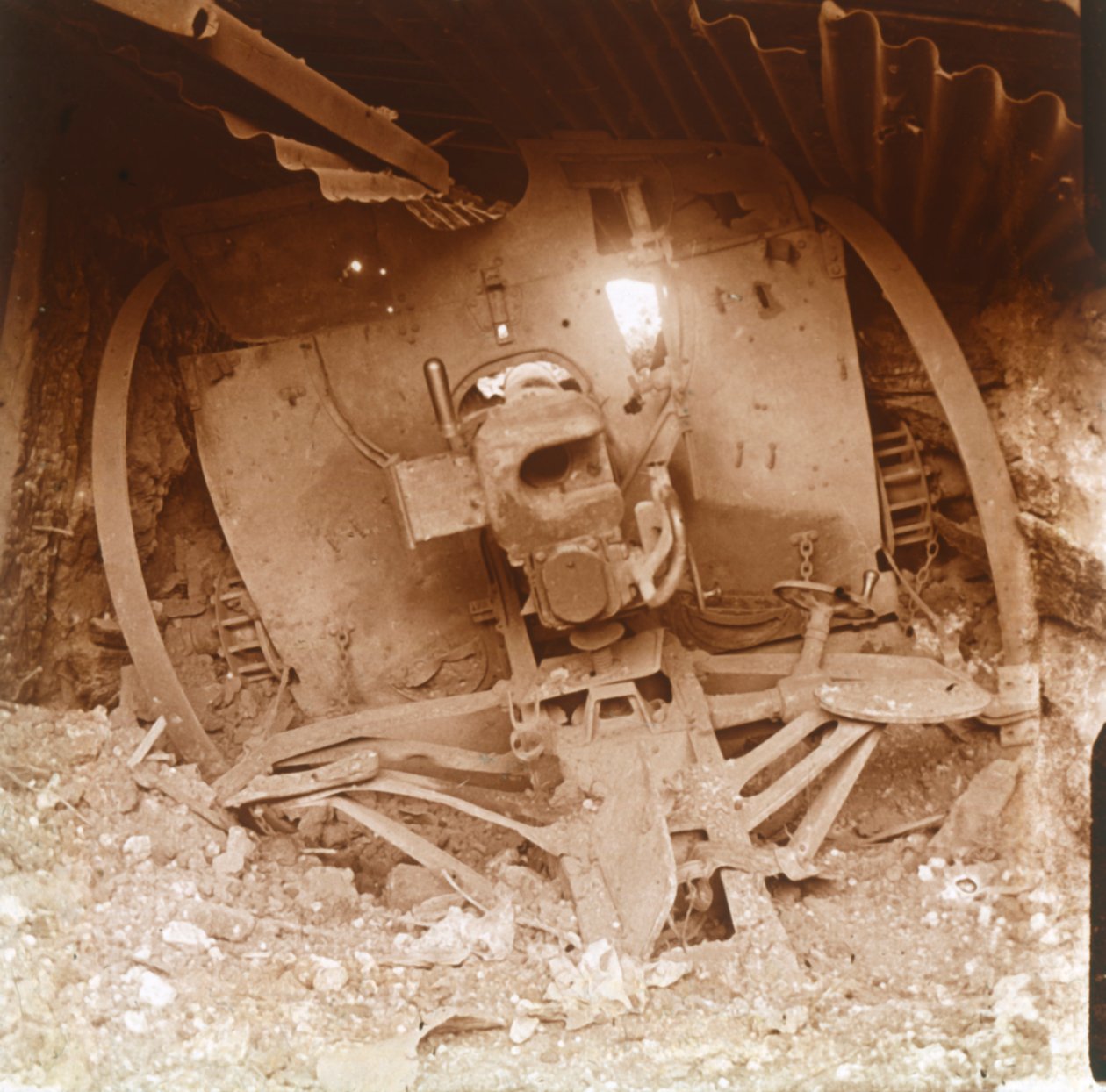 Zware artillerie, Somme, Noord-Frankrijk, 1916 door Unbekannt