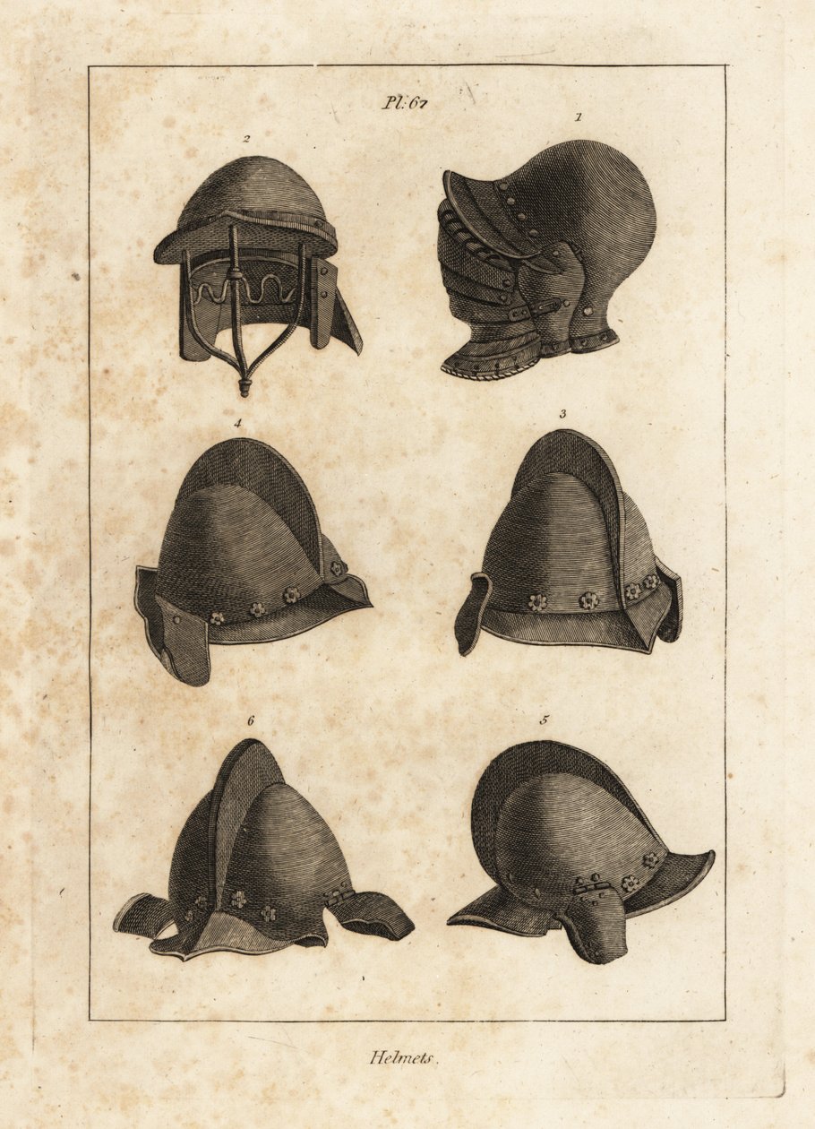 Helm met neerklapbaar vizier in de Tower of London, dubbelgebarreerde helm en salet met oorstukken door Unbekannt