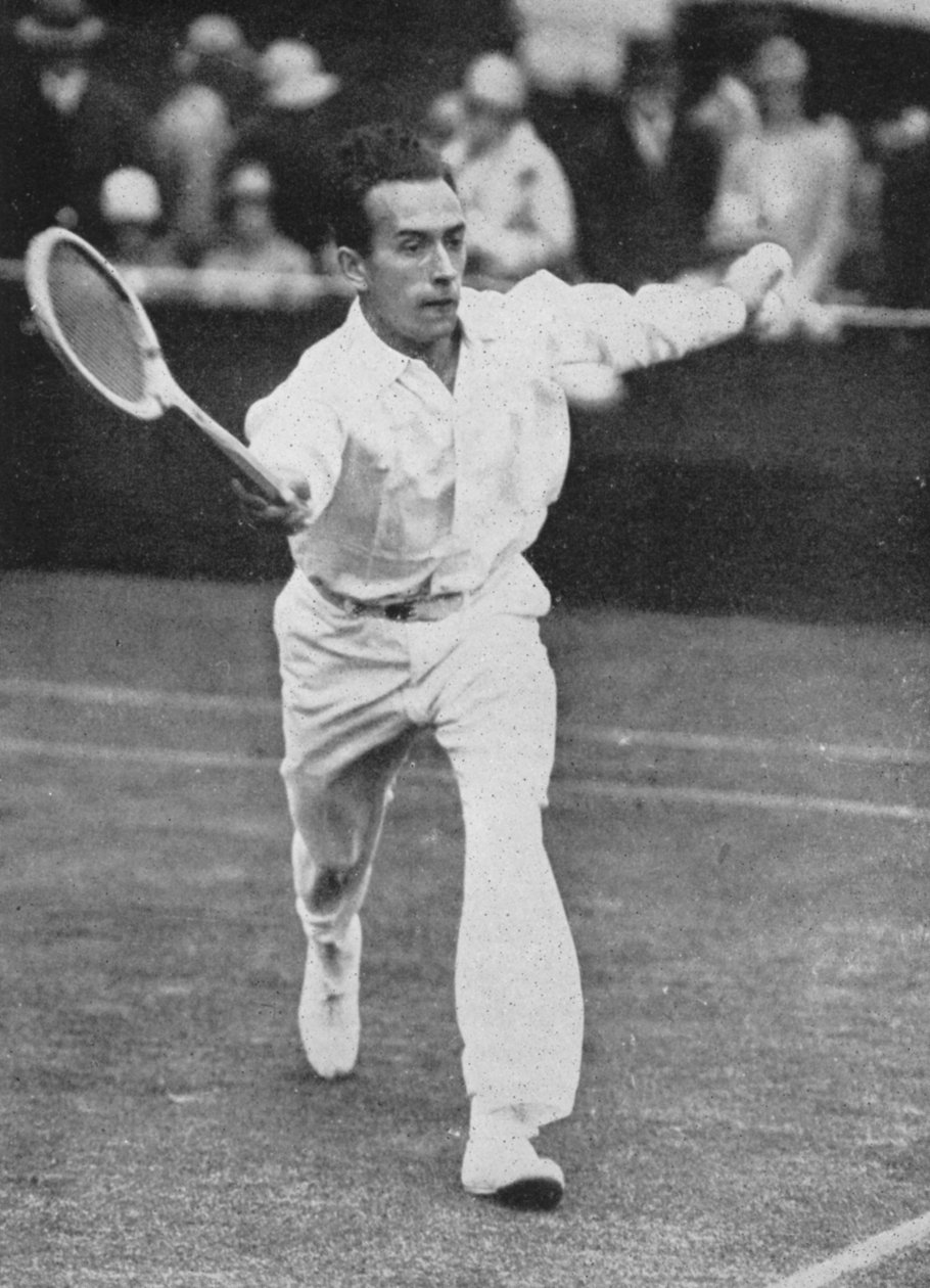 Henri Cochet, de snelste speler van zijn tijd, Wimbledon, 1927 door Unbekannt