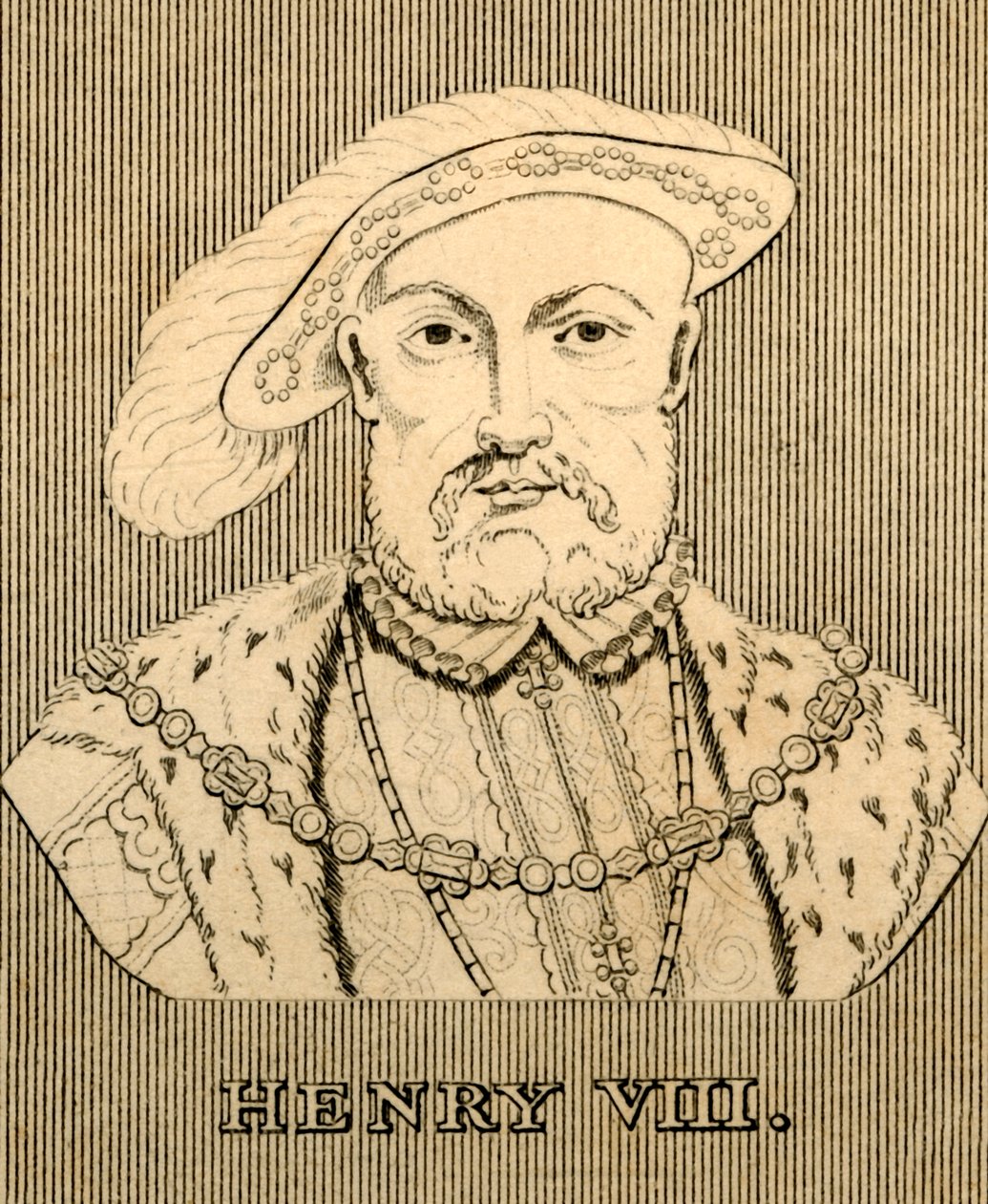 Hendrik VIII, 1491-1547, 1830 door Unbekannt