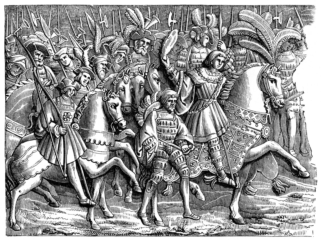 Hendrik VIII in het Veld van het Gouden Laken, 1520 door Unbekannt