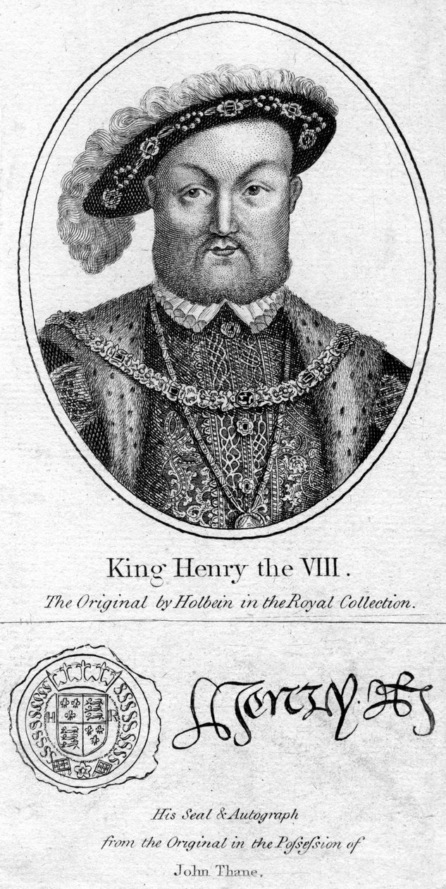 Hendrik VIII van Engeland, 1491-1547 door Unbekannt