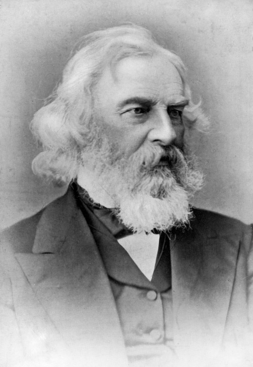 Henry Wadsworth Longfellow, Amerikaanse dichter en leraar, late 19e eeuw door Unbekannt