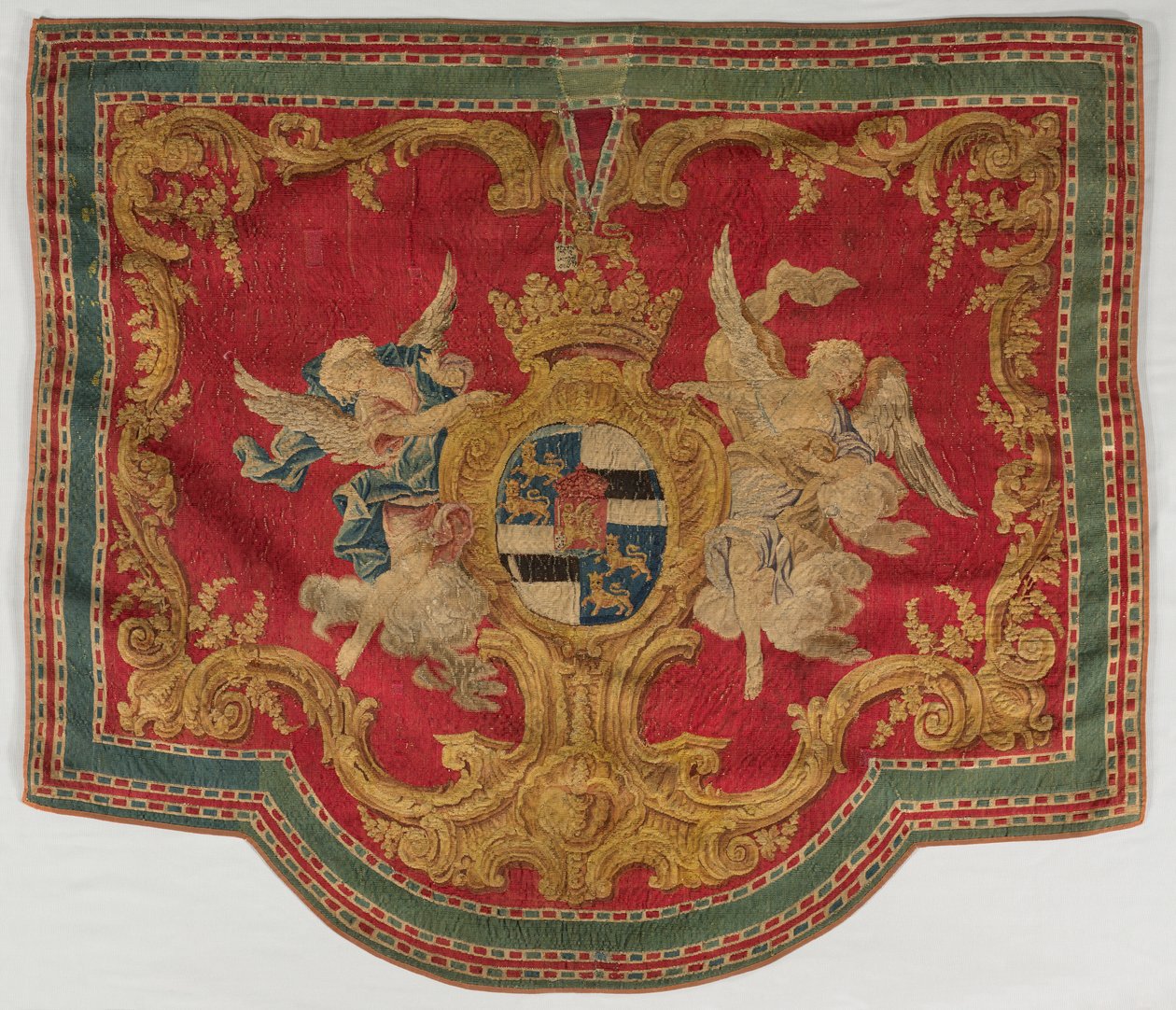 Heraldisch wandtapijt, 1700s door Unbekannt