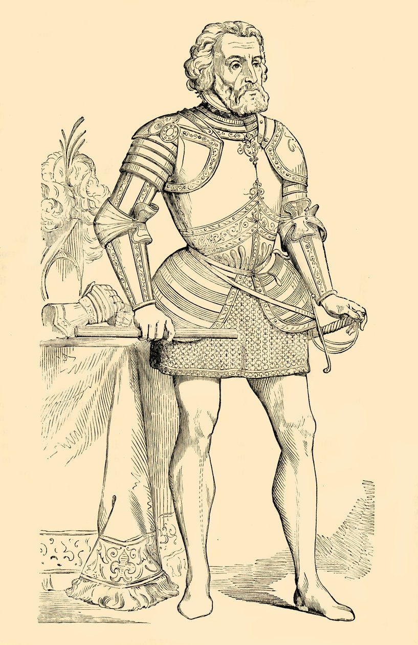 Hernando Cortes, c1530-1540, 1890 door Unbekannt