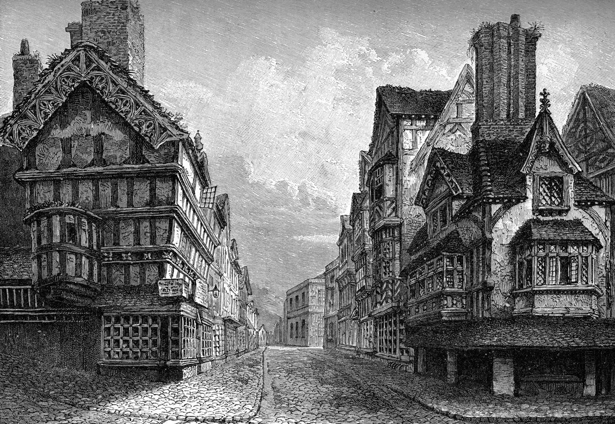 High Street, Shrewsbury, 1825 1893 door Unbekannt