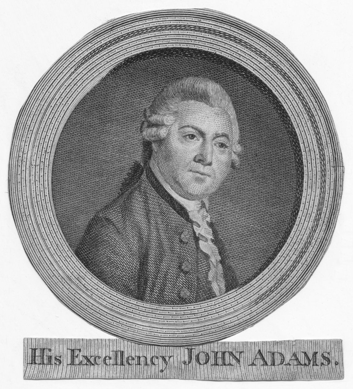 Zijne Excellentie John Adams, ca. 1783 door Unbekannt