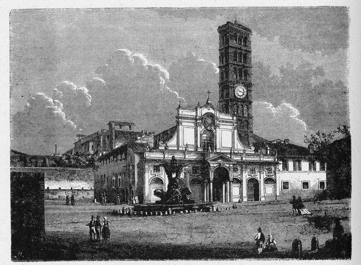 Geschiedenis van het oude Rome. Santa Maria in Cosmedin is een kleine basiliekkerk in Rome, Italië. Het bevindt zich in de wijk Ripa. door Unbekannt