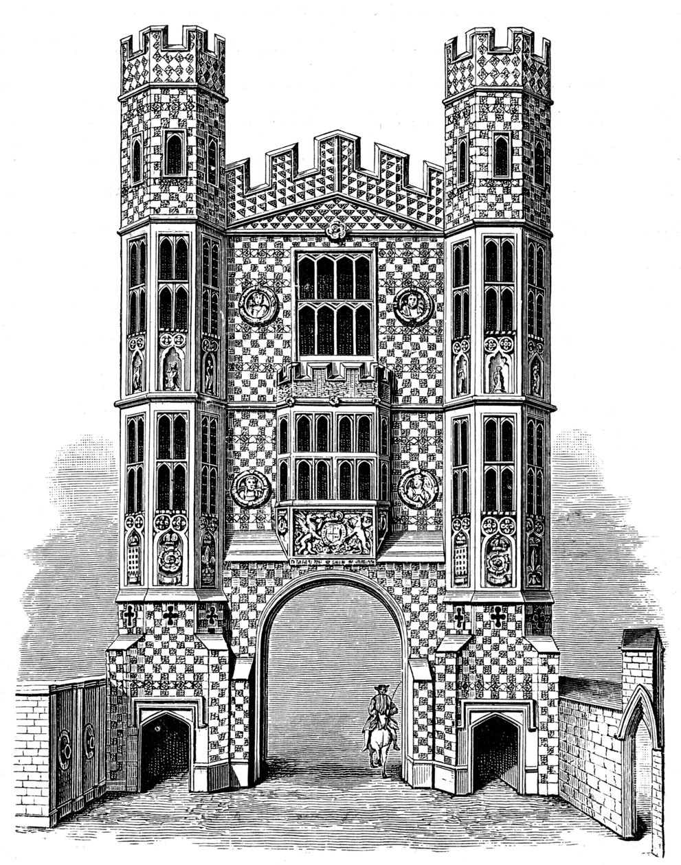 Holbein Gate, Whitehall, Londen, 1893 door Unbekannt