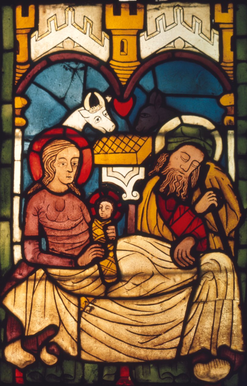 Heilige Familie in de Stal van een Zweedse Kerk, ca. 20e eeuw door Unbekannt