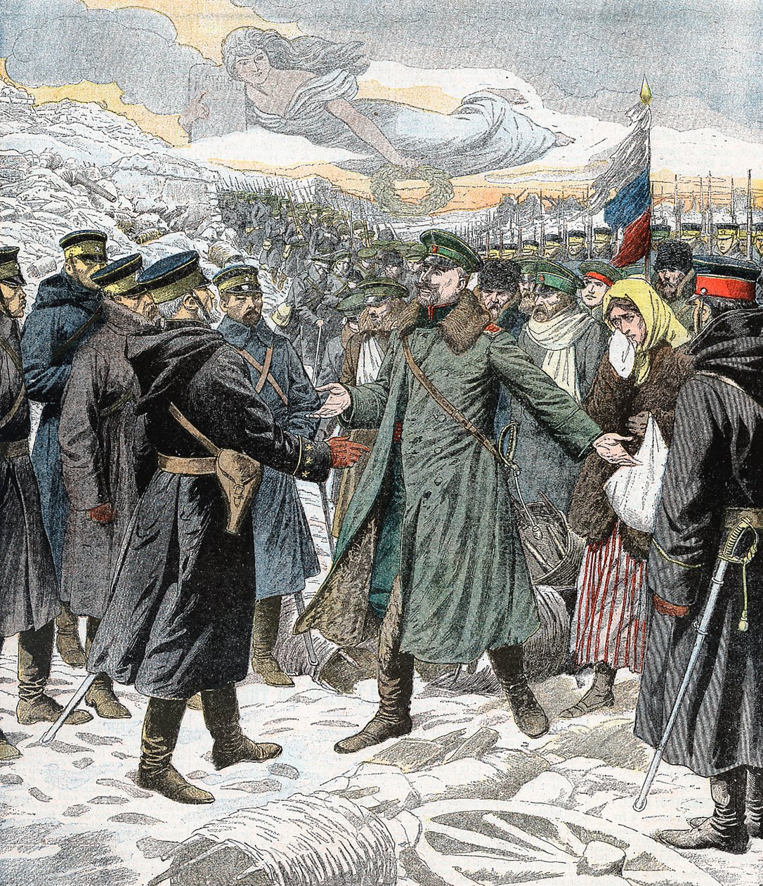 Eervolle overgave, Port Arthur, Russisch-Japanse Oorlog, 1904-5 door Unbekannt